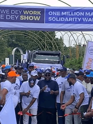 One Million March Solidarity Walk ribbon-cutting